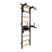 BenchK 732B black wall bars with convertible pull-up bar and dip station