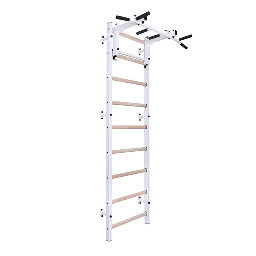 BenchK 731W white wall bars with convertible pull-up bar