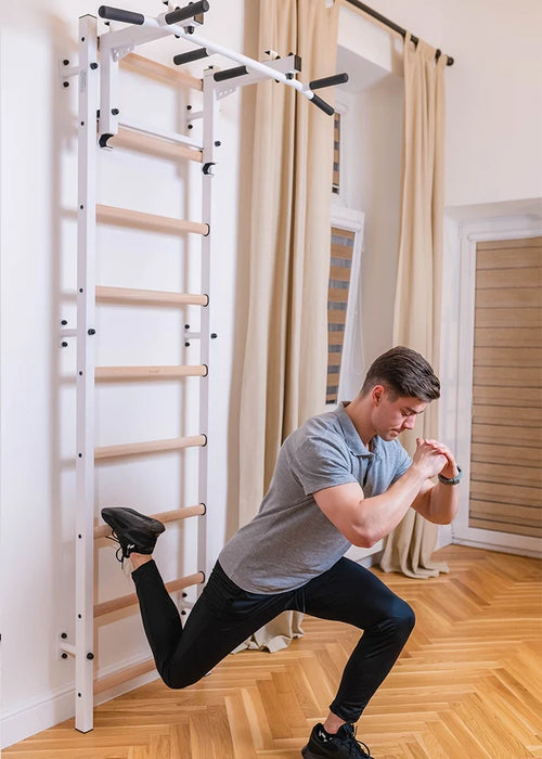 BenchK 731W white Series 7 wall-mounted gym