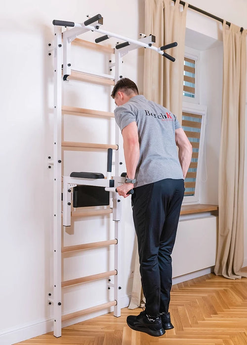 BenchK 732W white wall bars detail