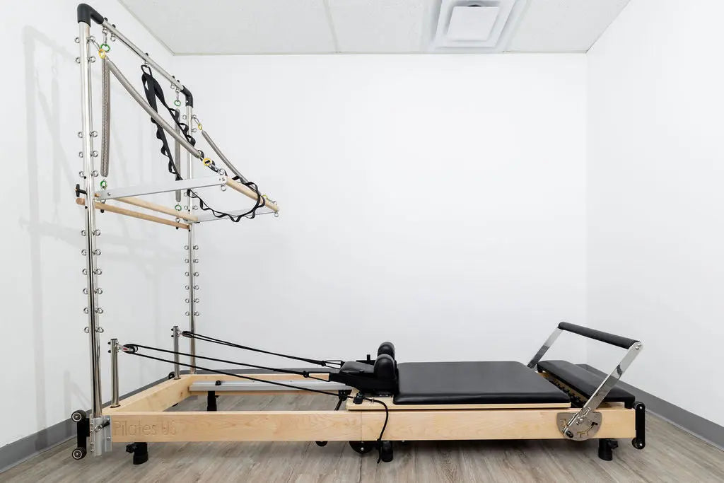 Janet Elite Plus Foldable Pilates Reformer – Studio Grade Luxury Maple Wood Home Pilates Machine - RE016 Personal Hour
