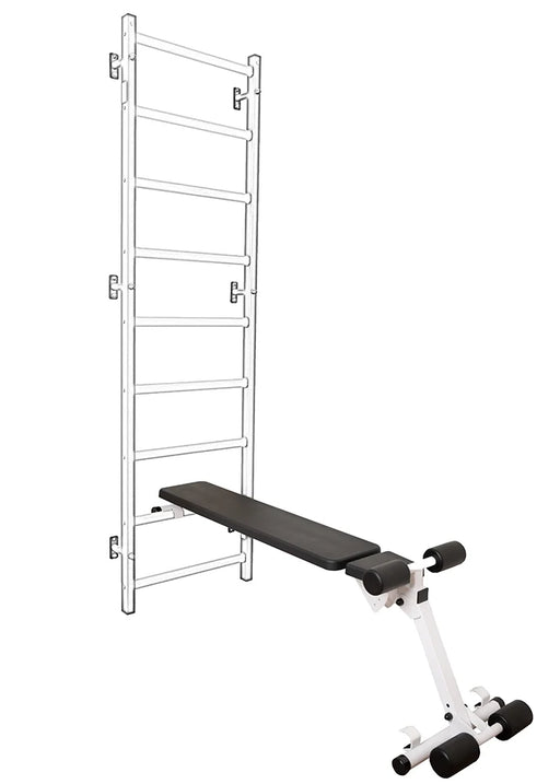 BenchK B1W white reversible workout bench