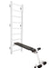 BenchK B1W white reversible workout bench