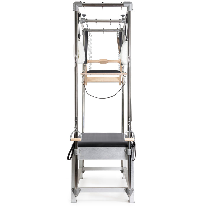 Elina Pilates Classic Aluminium Cadillac - overhead view showing complete cadillac apparatus layout