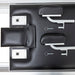 Elina Pilates Classic Reformer with Tower - angled view of reformer showing spring and carriage system