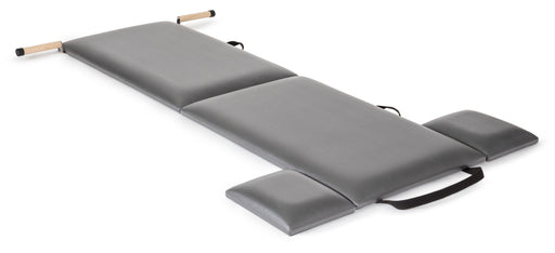 Elina Pilates Folding Mat with Handles - front view of folding mat showing handle grips and mat surface
