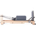 Elina Pilates Lignum Reformer Bundle - overhead view showing carriage, footbar, and spring system layout