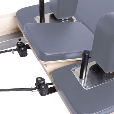 Elina Pilates Master Instructor Physio Reformer Bundle - instructor view from rear of reformer showing workspace