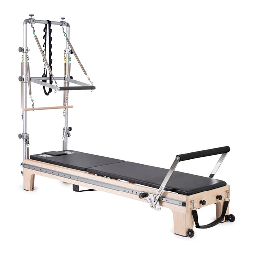Elina Pilates Master Instructor Reformer with Tower Bundle - close-up of tower attachment hardware and connection points