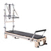 Elina Pilates Master Instructor Reformer with Tower Bundle - close-up of tower attachment hardware and connection points
