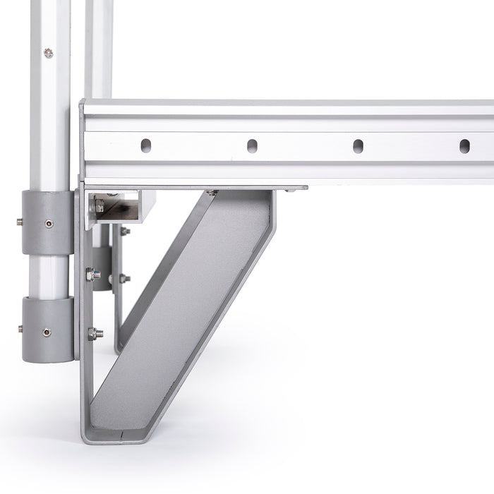 Elina Pilates Mentor Reformer Bundle - overhead view of reformer carriage, headrest, and spring system layout