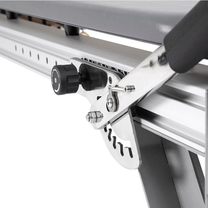 Elina Pilates Mentor Reformer Bundle - detail view of rope and pulley system for resistance training