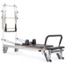 Elina Pilates Mentor Reformer With Tower - close-up detail of reformer carriage and rope system