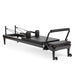 Elina Pilates Nubium Black Edition Reformer Bundle - front view of black edition reformer with accessories
