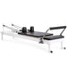 Elina Pilates Nubium Reformer Bundle - overhead view showing carriage, headrest, and spring setup