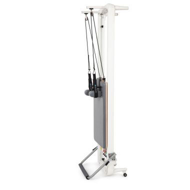 Elina Pilates Nubium Reformer with Tower Bundle - close-up detail of reformer footbar and spring system