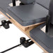 Elina Pilates Nubium Reformer with Tower Bundle - detail view of tower bar attachments and pulley system