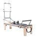 Elina Pilates Master Instructor Fisio Reformer with Tower - side view showing tower height and clinical reformer carriage