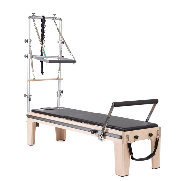 Elina Pilates Master Instructor Fisio Reformer with Tower - close-up detail of fisio reformer carriage and spring system