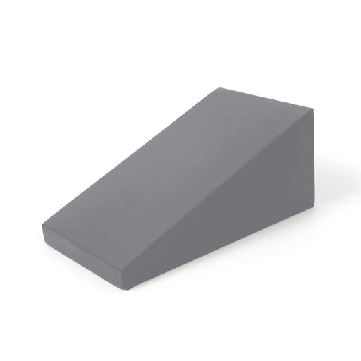 Elina Pilates Triangle Spine Corrector - side view showing barrel curve and wooden base
