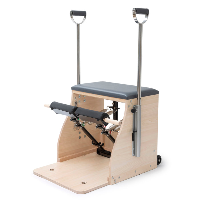 Elina Pilates Wood Pilates Chair ELITE Combo Chair with handles - close-up detail