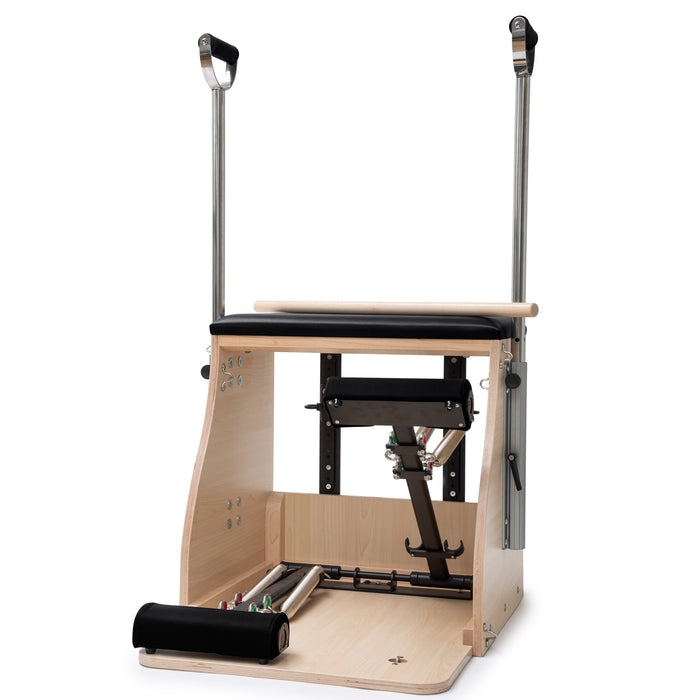 Elina Pilates Wood Pilates Chair ELITE Combo Chair with handles - in-use shot