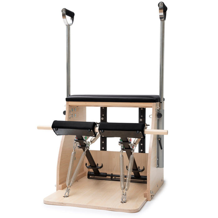 Elina Pilates Wood Pilates Chair ELITE Combo Chair with handles - rear view