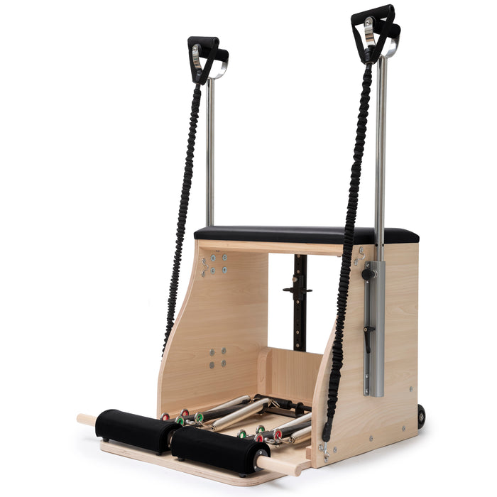 Elina Pilates Wood Pilates Chair ELITE Combo Chair with handles - overhead view
