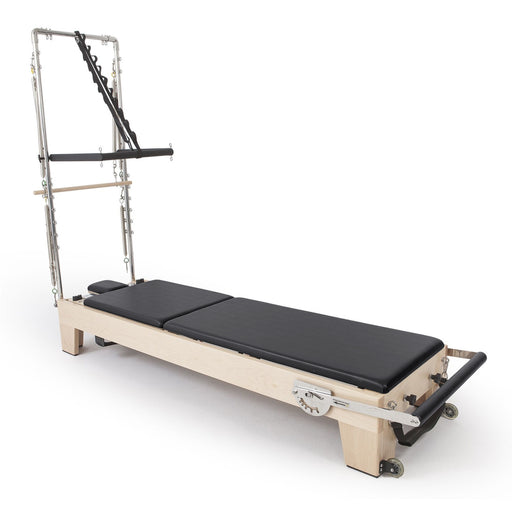 Elina Pilates Wood Reformer for Pilates ELITE With Tower - front view