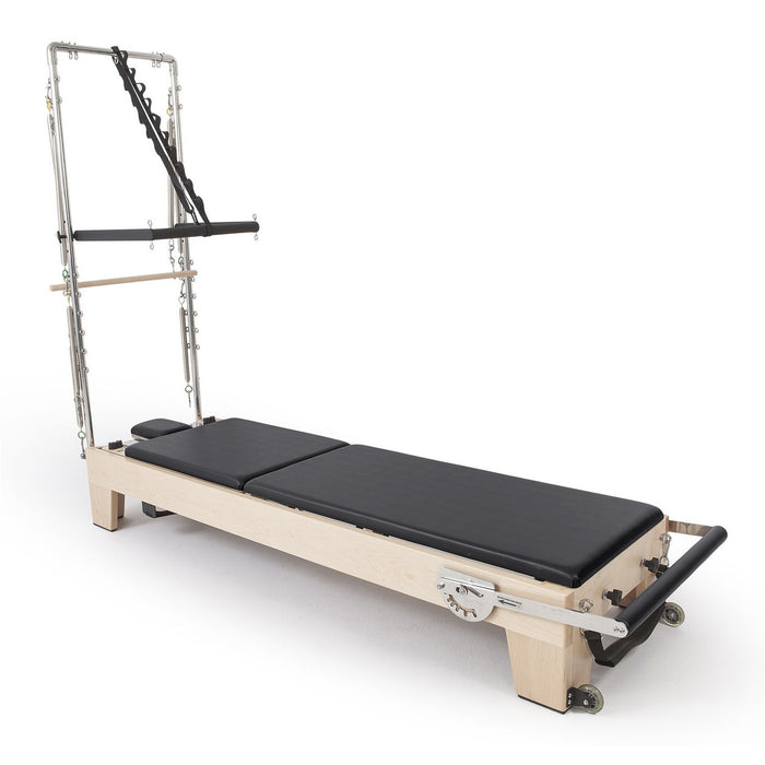 Elina Pilates Wood Reformer for Pilates ELITE With Tower - front view