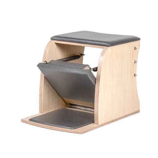 Elina Pilates Wunda Chair - side view showing chair height and adjustable spring tension