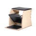 Elina Pilates Wunda Chair - front view of wunda chair with split pedals and spring system