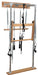 Premium Pilates wall tower mounted to wall with springs and push-through bar