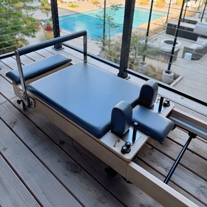 Janet Elite Plus Foldable Pilates Reformer – Studio Grade Luxury Maple Wood Home Pilates Machine - RE016 Personal Hour