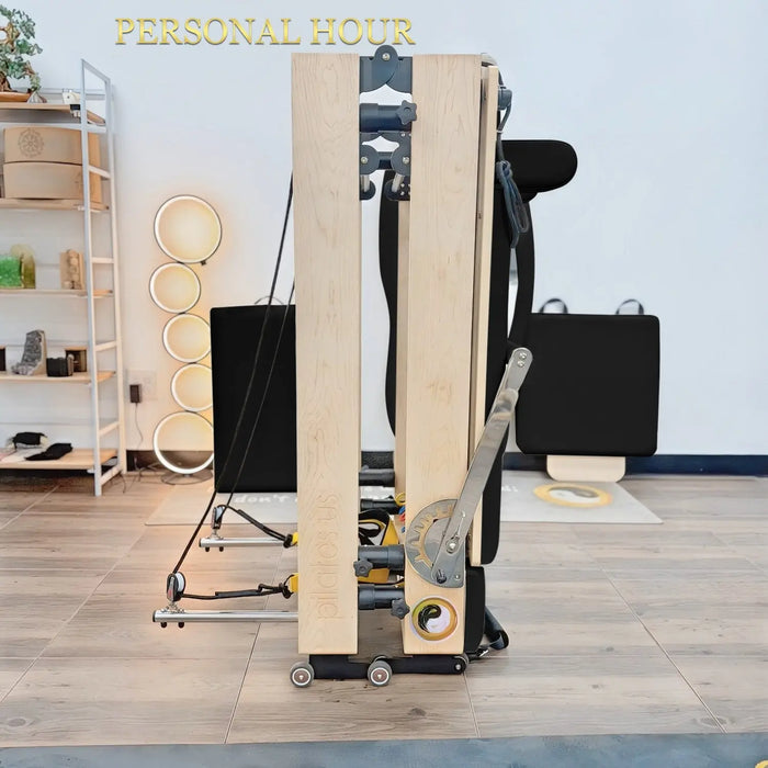 Janet Elite Plus Foldable Pilates Reformer – Studio Grade Luxury Maple Wood Home Pilates Machine - RE016 Personal Hour