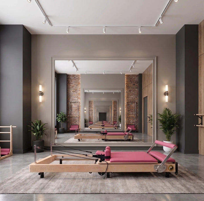 Janet Elite Plus Foldable Pilates Reformer – Studio Grade Luxury Maple Wood Home Pilates Machine - RE016 Personal Hour