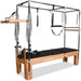 Full Pilates Cadillac Reformer with trapeze, push-through bar, and springs


