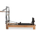 Beechwood Pilates reformer frame with ergonomic shoulder rests