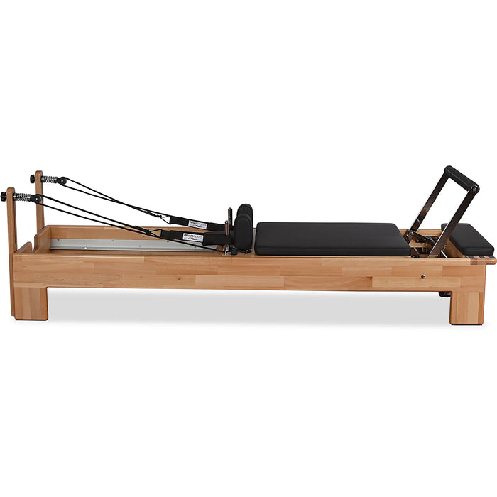 Professional wood Pilates machine with high-quality frame and springs

