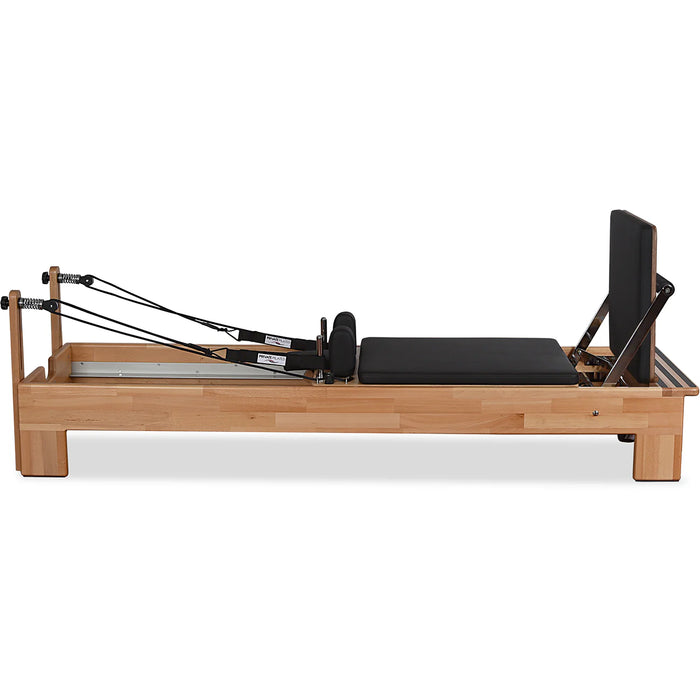 Professional wood Pilates machine with high-quality frame and springs

