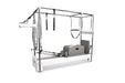 Private Pilates Cadillac Reformer Combo with beechwood frame and chrome steel


