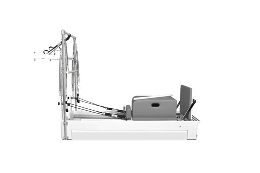 Private Pilates premium wood reformer with tower and accessories

