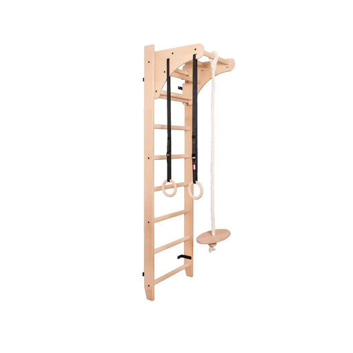 BenchK 111 + A204 wooden wall bars with gymnastics kit