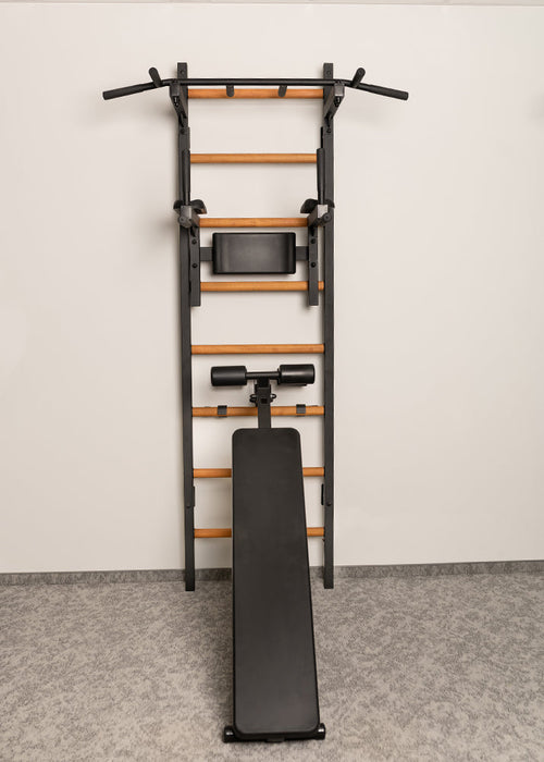 BenchK 223B black Series 2 wall-mounted home gym