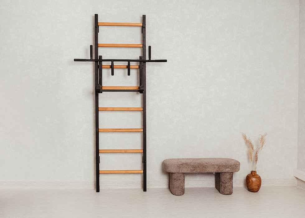 BenchK 231B black wall-mounted home gym