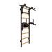 BenchK 232B black wall bars with convertible pull-up bar and dip station