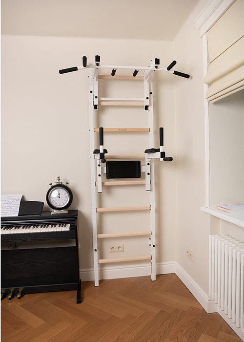 BenchK 232W white Series 2 wall-mounted gym