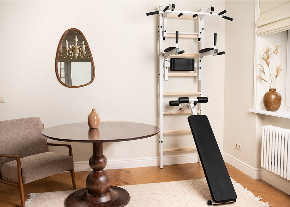 BenchK 233W white wall bars detail