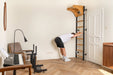 BenchK 711B black wall-mounted training station