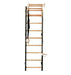 BenchK 711B+A076 black wall bars with gymnastics kit